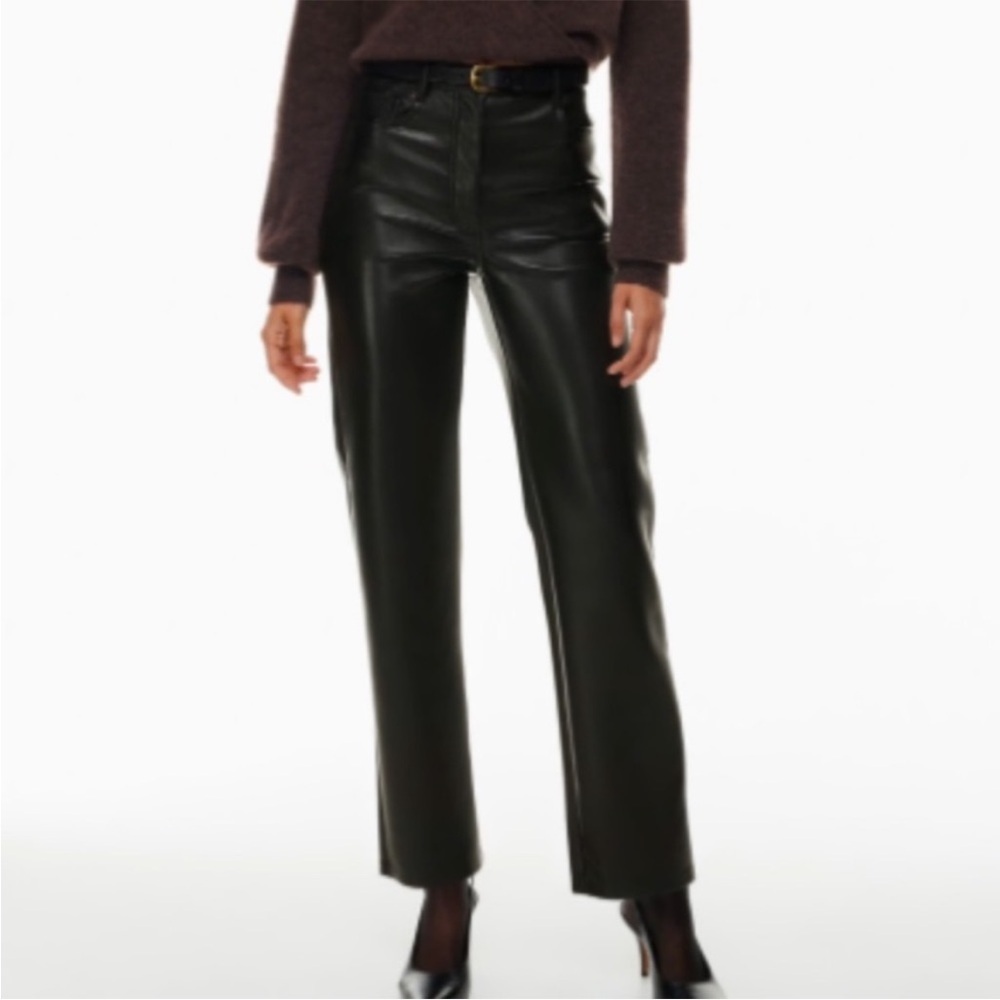 Aritzia Wilfred Melina Faux Leather Pants - 16
